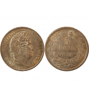 LOUIS PHILIPPE﻿ - 5 FRANCS ARGENT 1831 B ROUEN "Type Domard, Tr Relief" 2