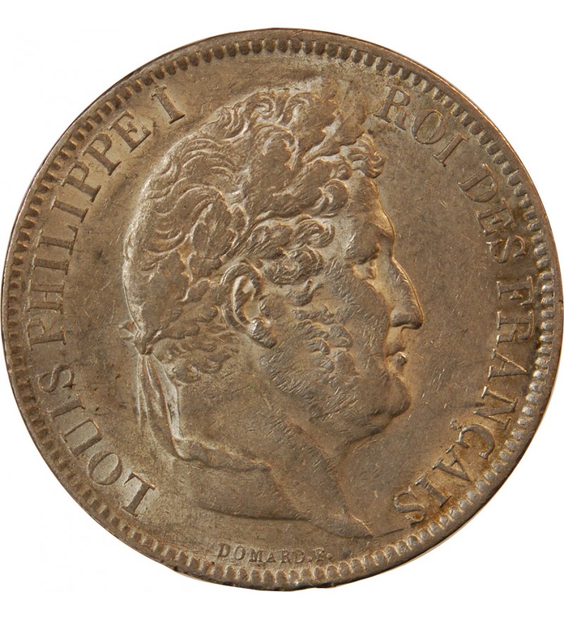 LOUIS PHILIPPE﻿ - 5 FRANCS ARGENT 1831 B ROUEN "Type Domard, Tr Relief"