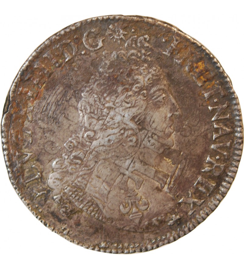 LOUIS XIV - 1/2 ECU AUX PALMES 1694 T NANTES