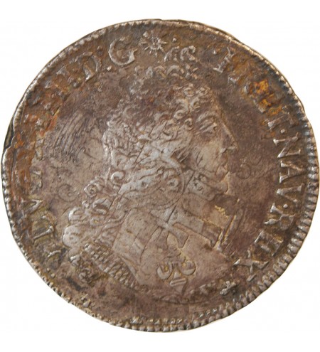 LOUIS XIV - 1/2 ECU AUX PALMES 1694 T NANTES