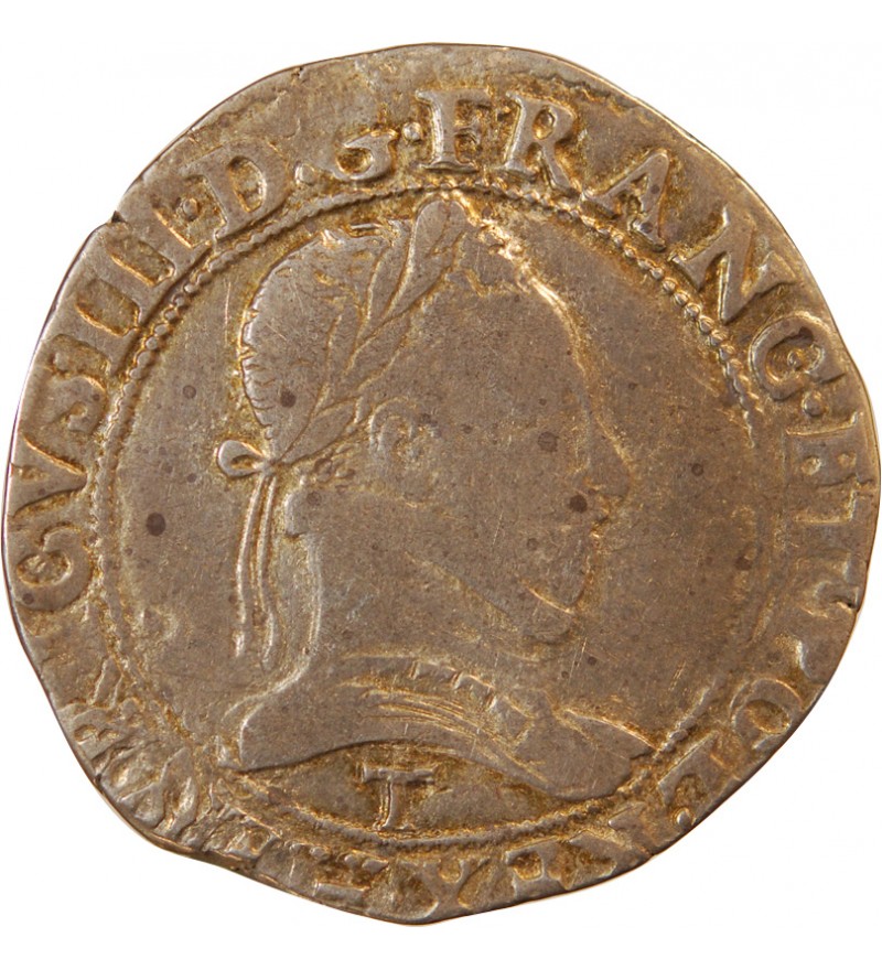HENRI III - FRANC "Au Col Plat" ARGENT 1578 T NANTES