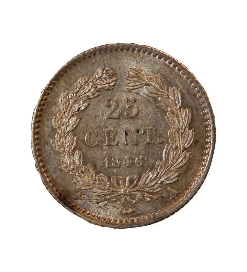 LOUIS PHILIPPE﻿ - 25 CENTIMES ARGENT 1846 A PARIS