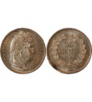 LOUIS PHILIPPE﻿ - 25 CENTIMES ARGENT 1846 A PARIS 2