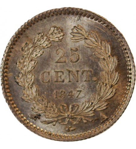 LOUIS PHILIPPE﻿ - 25 CENTIMES ARGENT 1847 A PARIS