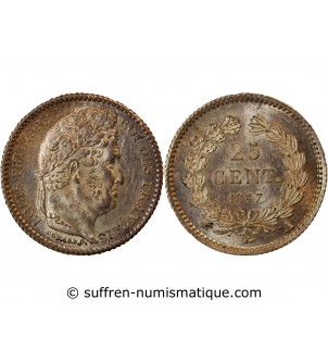 LOUIS PHILIPPE﻿ - 25 CENTIMES ARGENT 1847 A PARIS