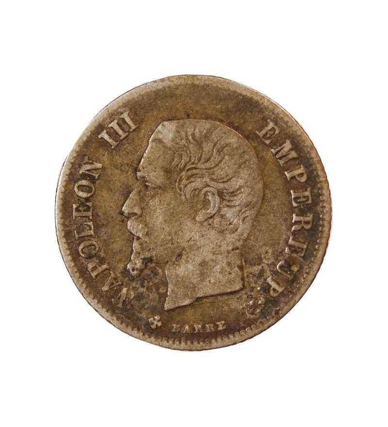 NAPOLEON III - 20 CENTIMES ARGENT 1863 BB STRASBOURG - Très Rare
