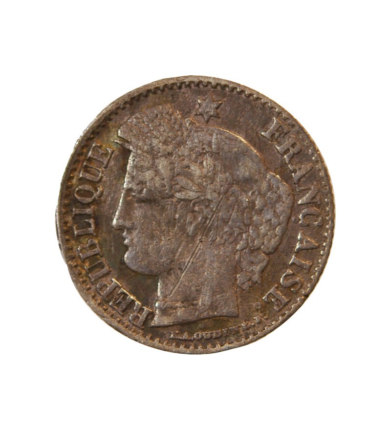 CERES - 20 CENTIMES ARGENT 1850 K BORDEAUX - Oreille Basse - Rare