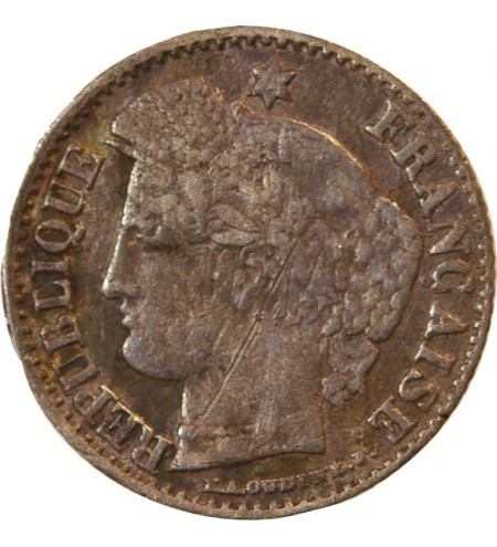 CERES - 20 CENTIMES ARGENT 1850 K BORDEAUX - Oreille Basse - Rare