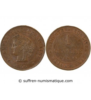 CERES - 1 CENTIME 1878 K BORDEAUX