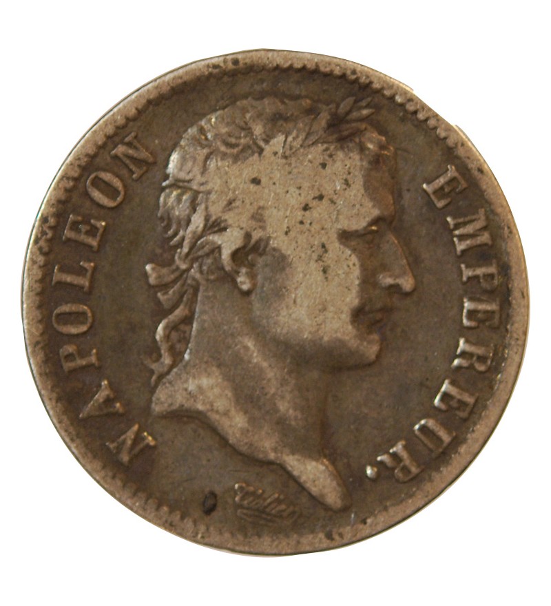 NAPOLEON Ier - 1 FRANC ARGENT 1808 K BORDEAUX