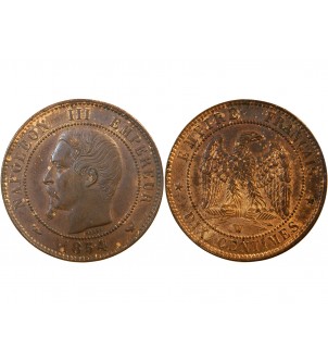 NAPOLEON III - 10 CENTIMES 1854 W LILLE 2