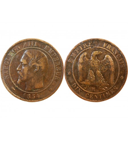 NAPOLEON III - 10 CENTIMES 1854 MA MARSEILLE