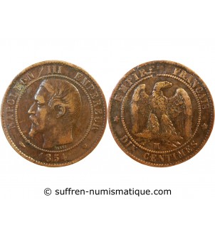 NAPOLEON III - 10 CENTIMES 1854 MA MARSEILLE