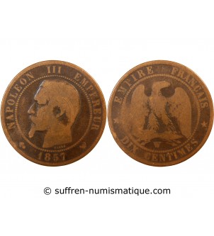 NAPOLEON III - 10 CENTIMES 1854 W LILLE