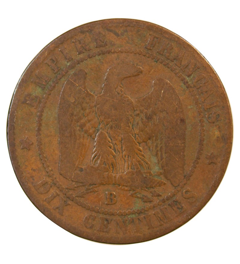 NAPOLEON III - 10 CENTIMES 1857 B ROUEN