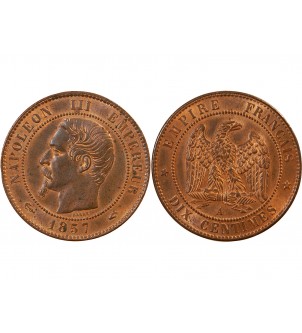 NAPOLEON III - 10 CENTIMES 1857 A PARIS 2