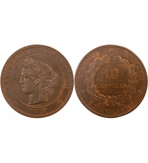 CERES - 10 CENTIMES 1872 A PARIS 2