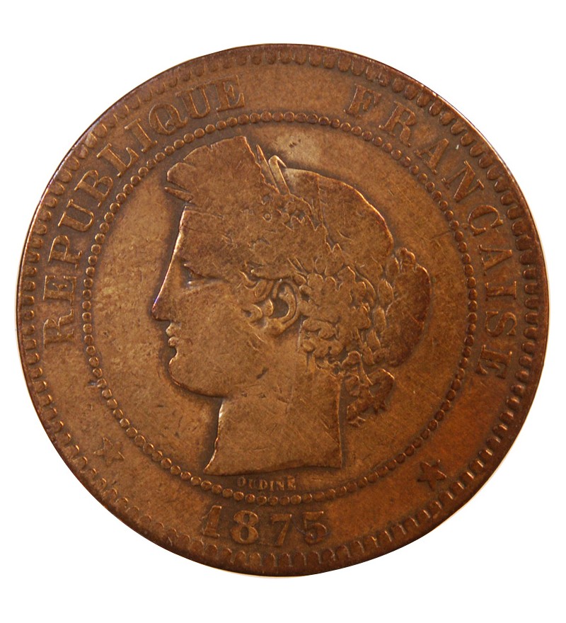 CERES - 10 CENTIMES 1875 A PARIS