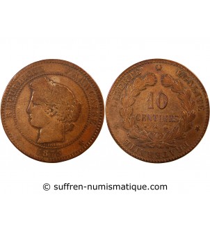 CERES - 10 CENTIMES 1875 A PARIS