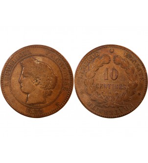 CERES - 10 CENTIMES 1875 A PARIS 2