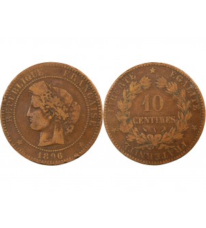 CERES - 10 CENTIMES 1896 A PARIS - Variété Torche - Rare 2