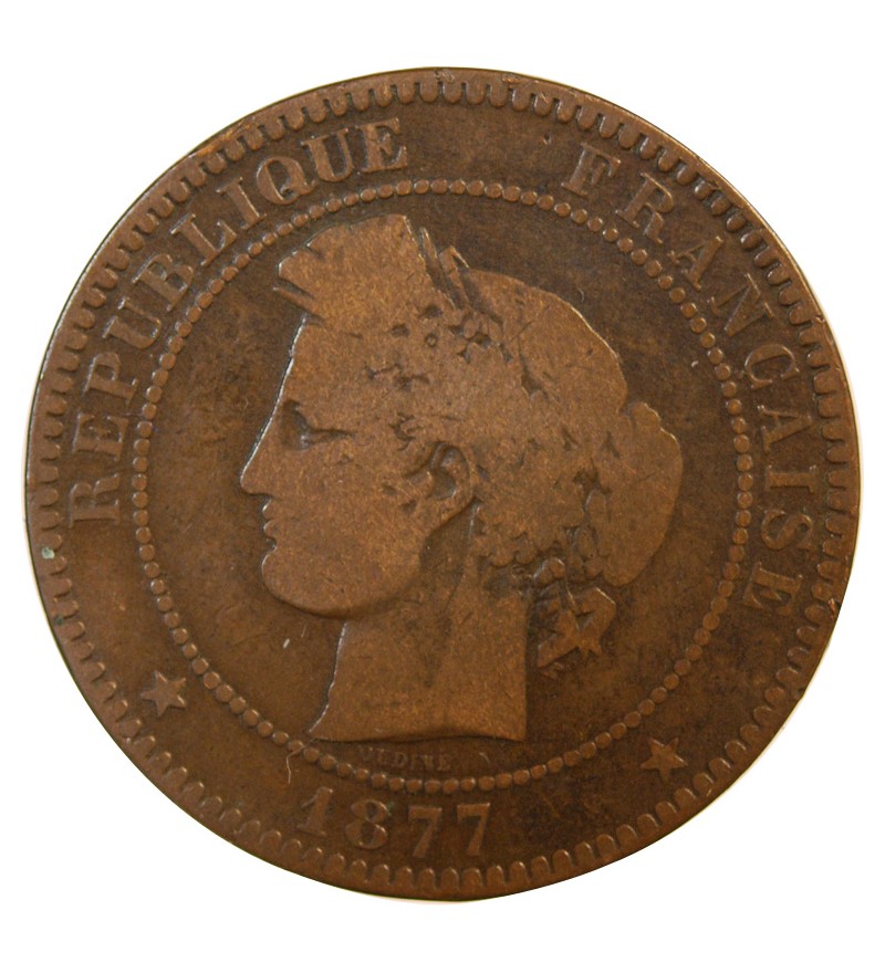 CERES - 10 CENTIMES 1877 A PARIS