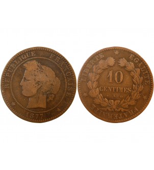 CERES - 10 CENTIMES 1877 A PARIS 2