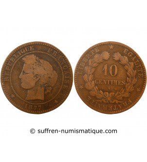 CERES - 10 CENTIMES 1877 A PARIS