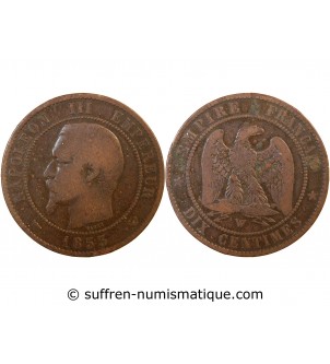 NAPOLEON III - 10 CENTIMES 1853 W LILLE