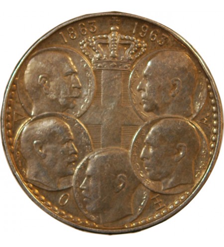 GRECE, PAUL Ier - 30 DRACHMAI ARGENT 1963