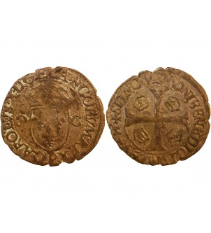 CHARLES X, Cardinal de Bourbon - DOUZAIN 1589 / 1890 - DIJON 1er Type 2