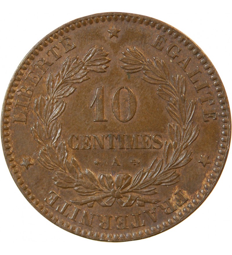 CERES - 10 CENTIMES 1871 A PARIS - Grand A