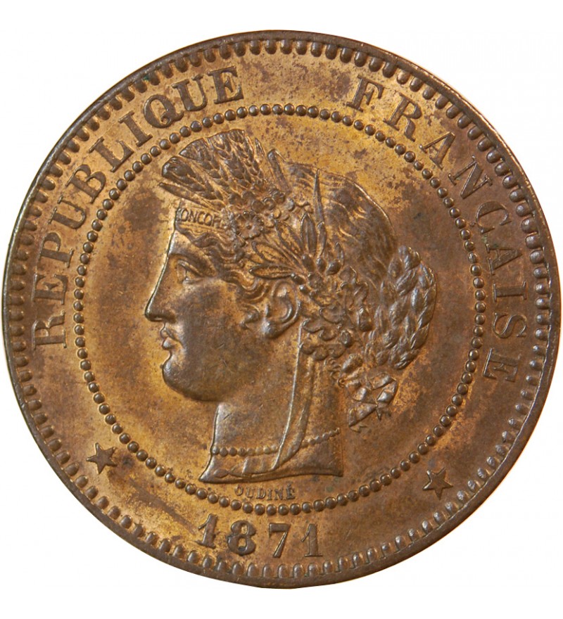 CERES - 10 CENTIMES 1871 A PARIS - Petit A