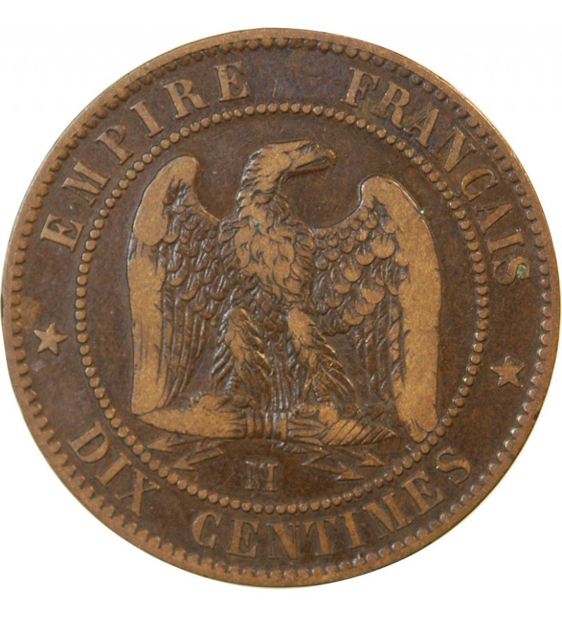 NAPOLEON III - 10 CENTIMES 1855 MA MARSEILLE - Variété Ancre
