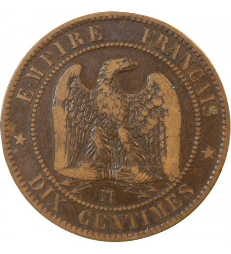 NAPOLEON III - 10 CENTIMES 1855 MA MARSEILLE - Variété Ancre