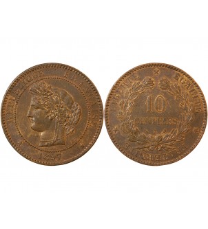 CERES - 10 CENTIMES 1897 A PARIS - Variété Torche 2