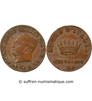 ITALIE, NAPOLEON 1er - CENTESIMO 1810 M MILAN