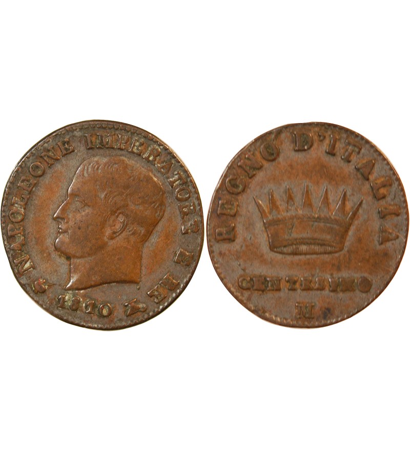 ITALIE, NAPOLEON 1er - CENTESIMO 1810 M MILAN