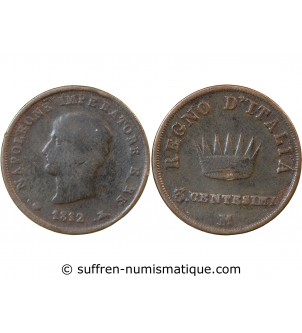 ITALIE, NAPOLEON 1er - 3 CENTESIMI 1812 M MILAN
