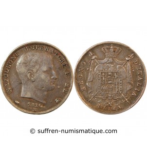 ITALIE, NAPOLEON 1er - LIRA ARGENT 1810 M MILAN