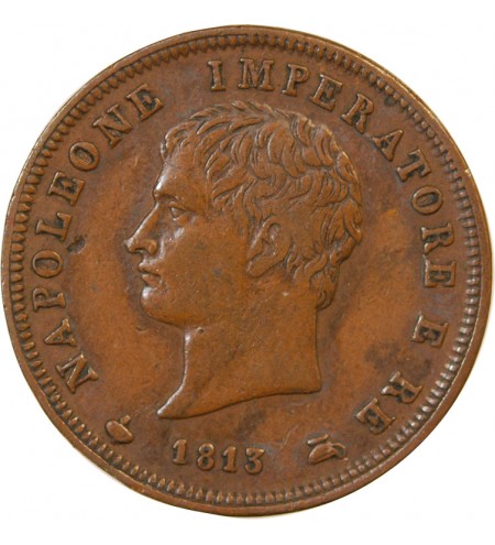 ITALIE, NAPOLEON 1er - SOLDO 1813 M MILAN