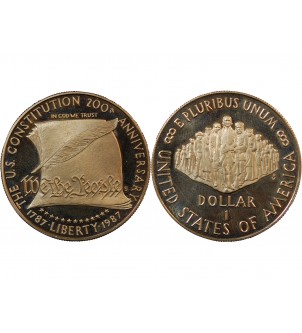 USA - DOLLAR ARGENT 1987 PHILADELPHIE - Bicentennaire de la Constitution 2