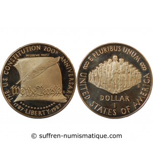 USA - DOLLAR ARGENT 1987 PHILADELPHIE - Bicentennaire de la Constitution
