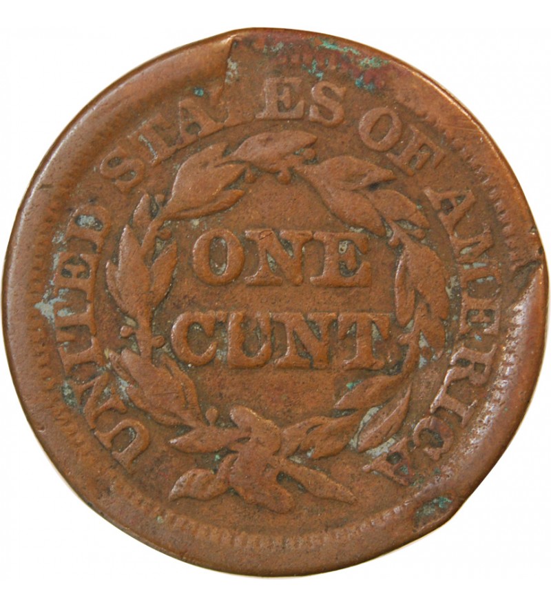 USA - ONE CENT "Braided Hair" 1848