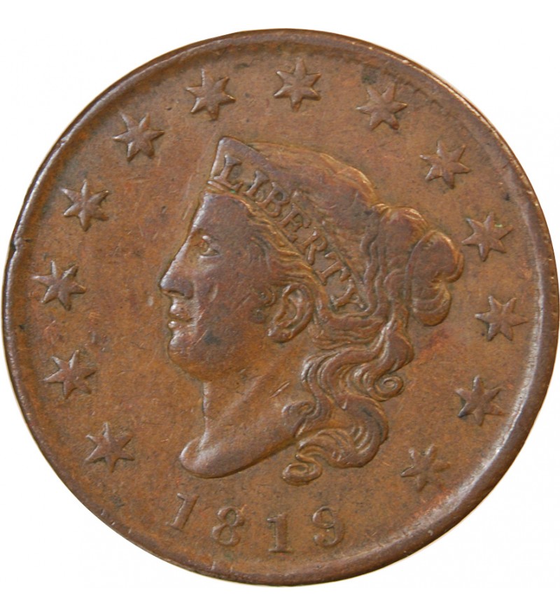 USA - ONE CENT "Coronet Type 1" 1819