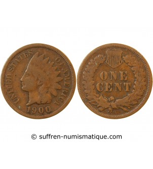 USA - ONCE CENT "Indian Head" 1900