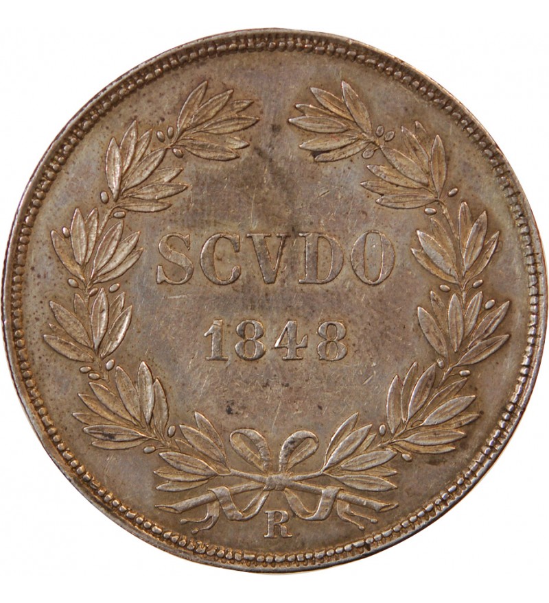 VATICAN, PIE IX - SCUDO 1848 ROME