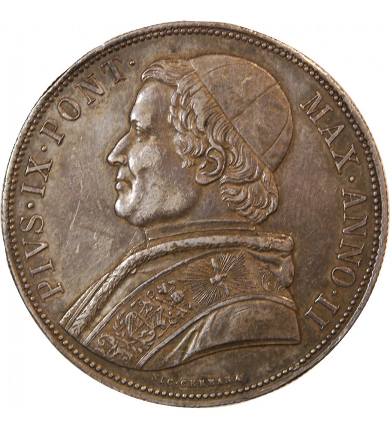 VATICAN, PIE IX - SCUDO 1848 ROME