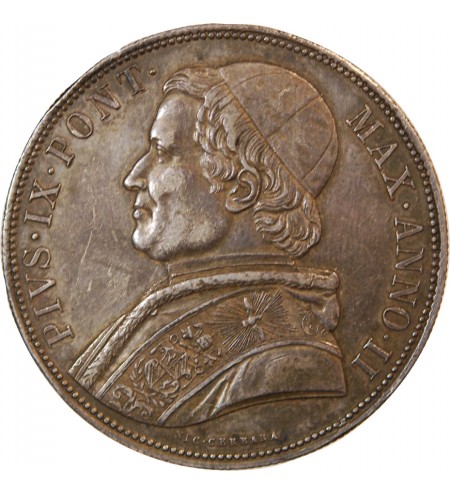 VATICAN, PIE IX - SCUDO 1848 ROME