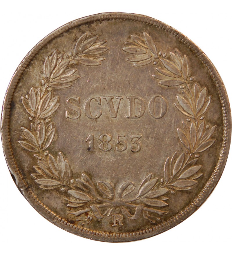 VATICAN, PIE IX - SCUDO 1853 ROME